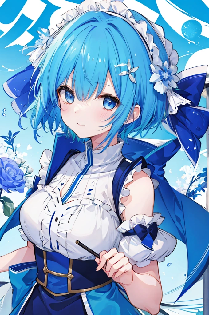 Girl、Blue hair short、Isekai Fashion