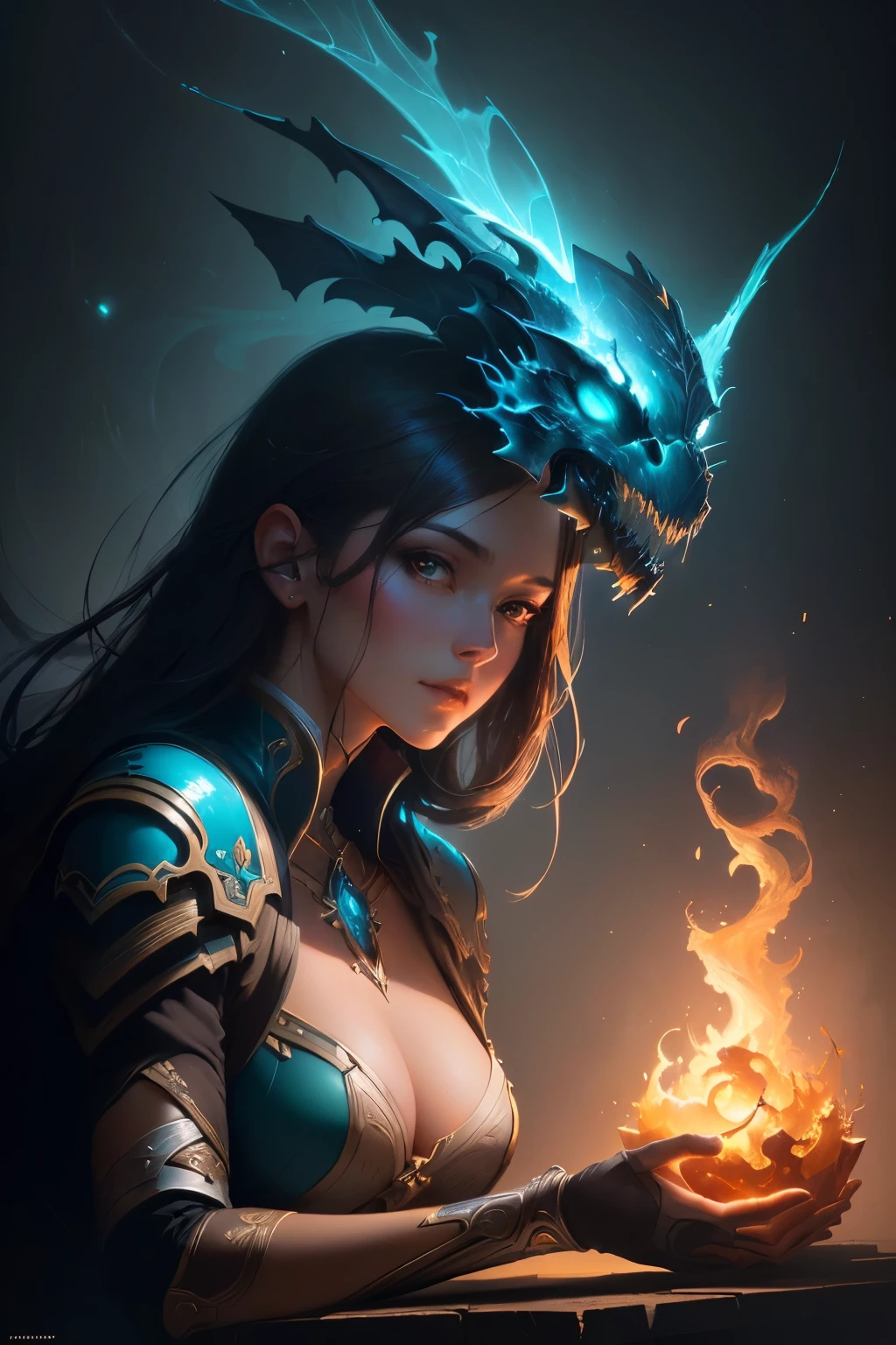 masterpiece, best quality, (extremely detailed CG unity 8k wallpaper), (best quality), (best illustration), (best shadow), absurdres, realistic lighting, (Abyss), beautiful detailed glow, art by PeterMohrBacher,