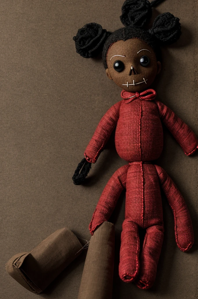 A voodoo doll made from dead body parts 