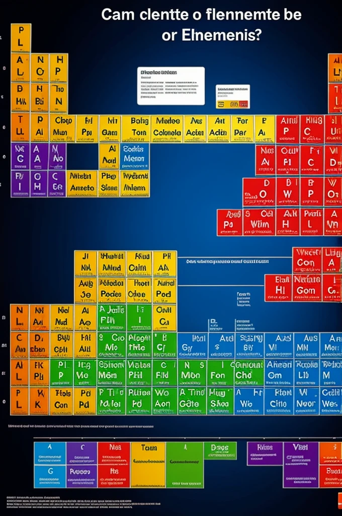 Can you create the periodic table with all the elements?