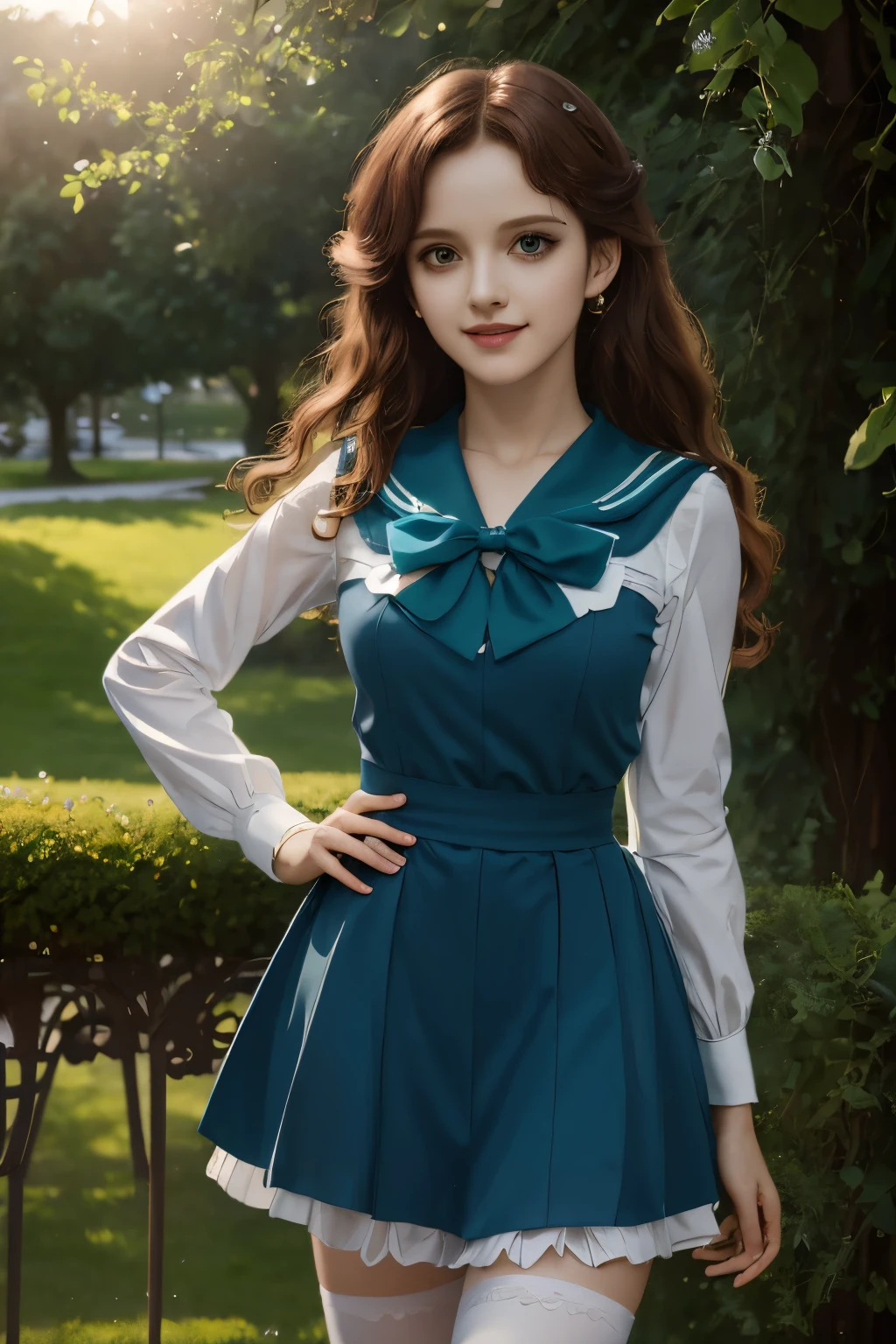 ((Masterpiece)), (Best Quality), (Ultra Detailed), ((Very Detailed)), 4K, (8K), Sailor Neptune, Aesthetics, Dream Core,