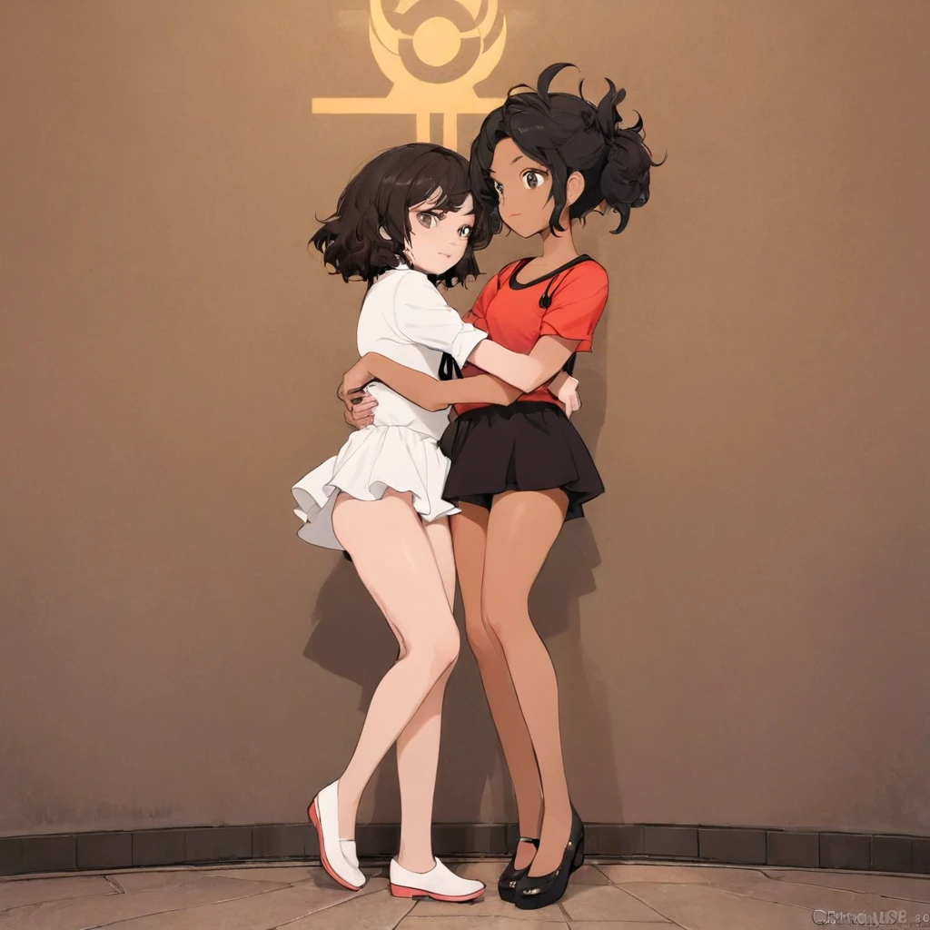 beautiful two young girls **** (voluptuous 1.5) intimate embrace asymmetrical docking (oppai ****:1.3)