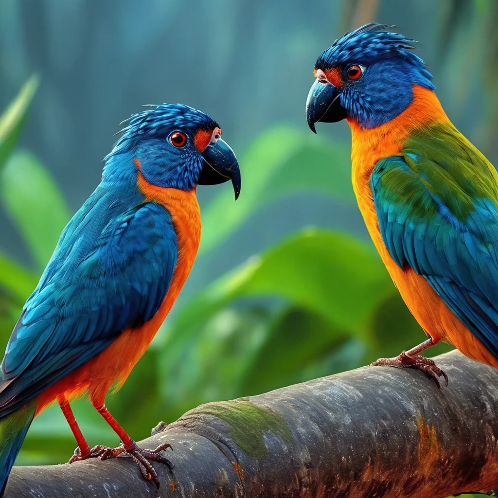 extinct birds of india, high quality, ultra hd, very vibrant and colored, high resolution, cinematic
