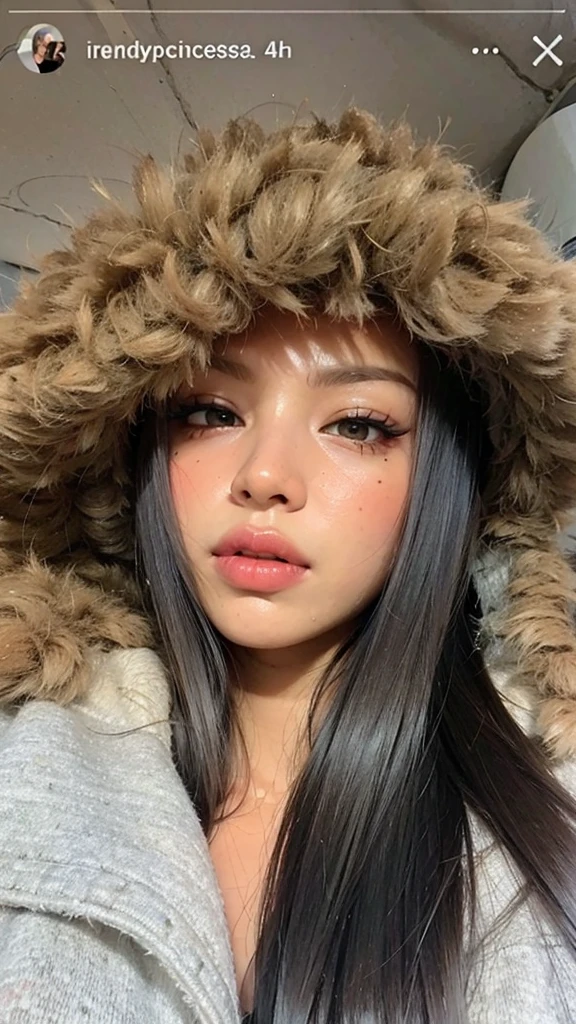 brazilian girl, Brown leather
