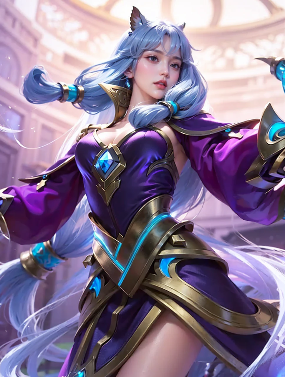 a close up of a girl, blonde hair, big , shadowbringers cinematic, 4 k detail fantasy, a beautiful fantasy empress, game cg, xianxia fantasy, xianxia hero, 2. 5 d cgi anime fantasy artwork, cinematic goddess close shot, ruan jia and artgerm, wow 4 k detail fantasy, hyperdetailed fantasy character