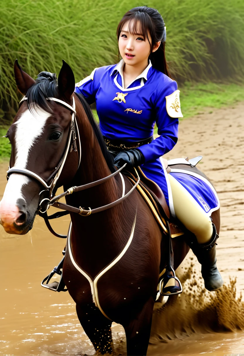 (((masterpiece))),(((Highest quality))),((Tabletop:1.4, Highest quality)), (Realな写真:1.4),
((1 cute girl knight)),rodeo,
(超High resolution:1.2),, wonderful, Very detailed CG Unity 8k wallpaper, Very detailed, High resolution,fat horse ridden by japanese girl,
Soft Light, Beautiful detailed girl, Droopy eyes,Very detailedな目と顔, Beautiful and exquisite nose, Beautiful and exquisite, horse ridden by a girl can't move because its drowned in the sticky muddy pitfall:10.0 ,Displeased face:4.0,Real,Stir,Anatomically correct,action horse riding scene while struggle fighting,muddy pitfall