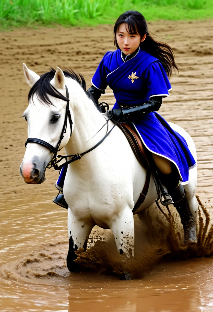 (((masterpiece))),(((Highest quality))),((Tabletop:1.4, Highest quality)), (Realな写真:1.4), 
((1 cute girl knight)),rodeo,
(超High resolution:1.2),, wonderful, Very detailed CG Unity 8k wallpaper, Very detailed, High resolution,fat horse ridden by japanese girl,
Soft Light, Beautiful detailed girl, Droopy eyes,Very detailedな目と顔, Beautiful and exquisite nose, Beautiful and exquisite,  horse ridden by a girl can't move because its drowned in the sticky muddy pitfall:10.0 ,Displeased face:4.0,Real,Stir,Anatomically correct,action horse riding scene while struggle fighting,muddy pitfall