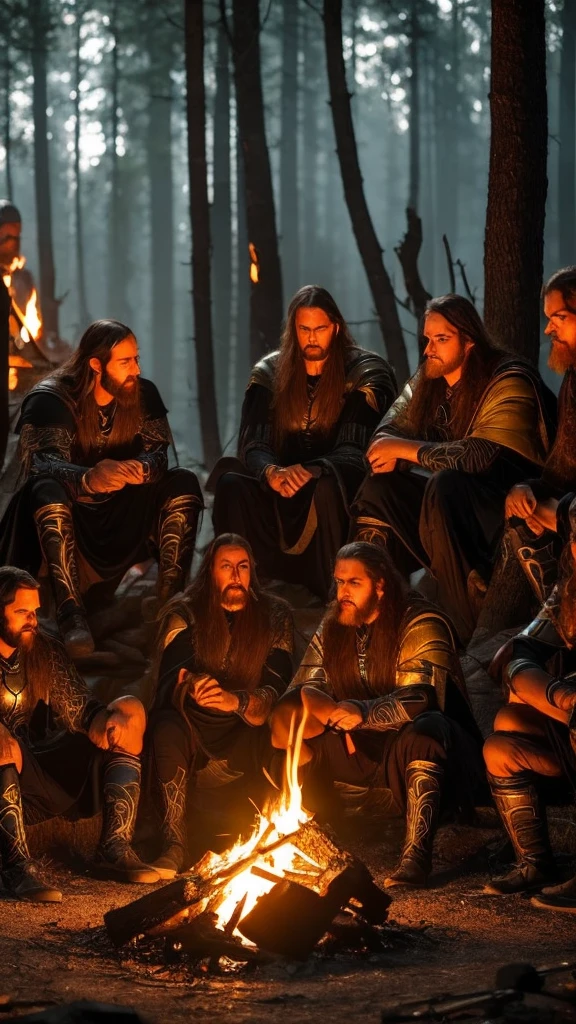 Elden ring men sitting at campfire in autoesplati