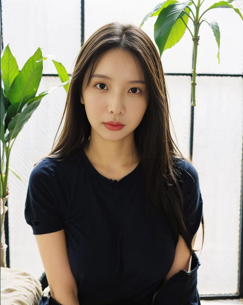 ((masterpiece)), (((best quality))), ((ultra-detailed)), (Amazing:1.1),detailed, perfect body, busty breast, beauty black hair, perfect saturation, perfect eyes, perfect face, perfect lighting, vibrant colors, innocent expression, delicate features, stunning beauty, realistic skin texture, glossy lips,