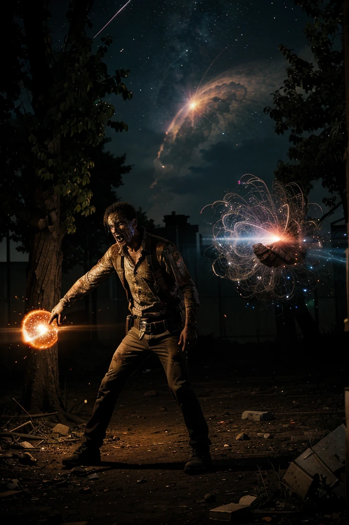 zombie attack caused by the cosmic supernova