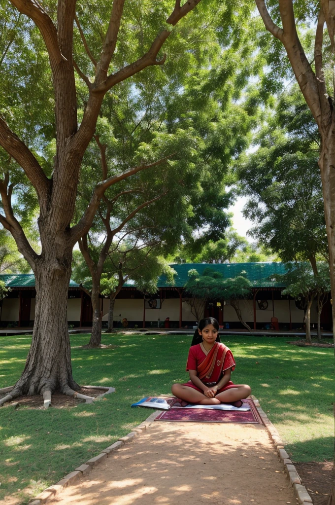 Prachin gurukul study under the tree