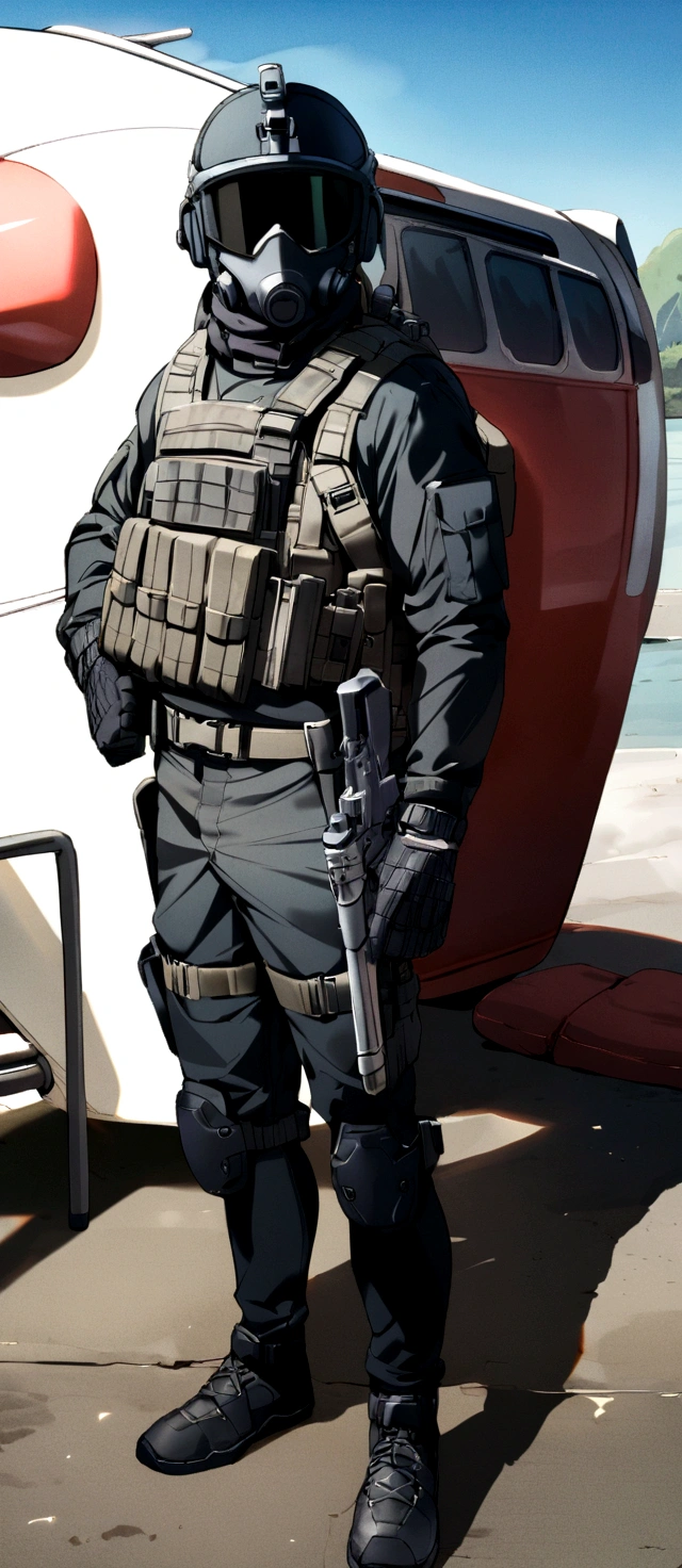 A SWAT special forces man