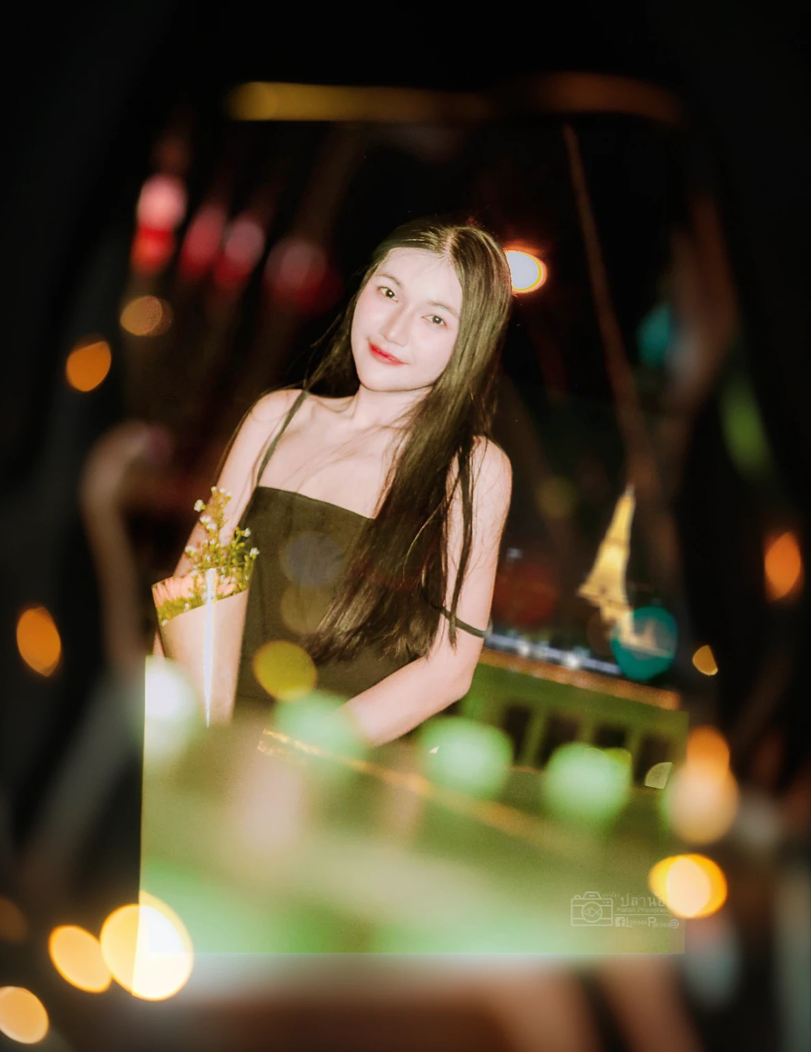 bokeh, person, background