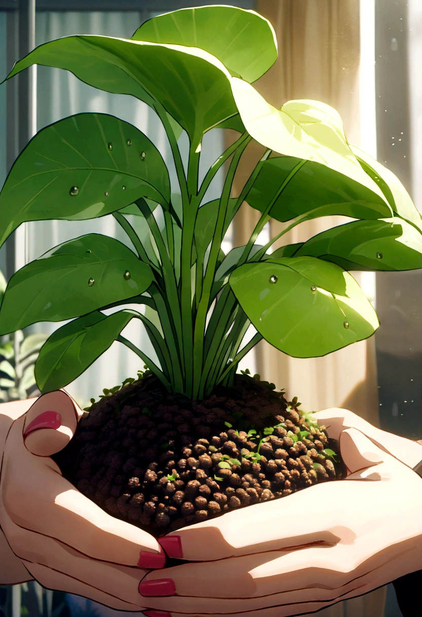 Growing fresh crops using organic fertilizers