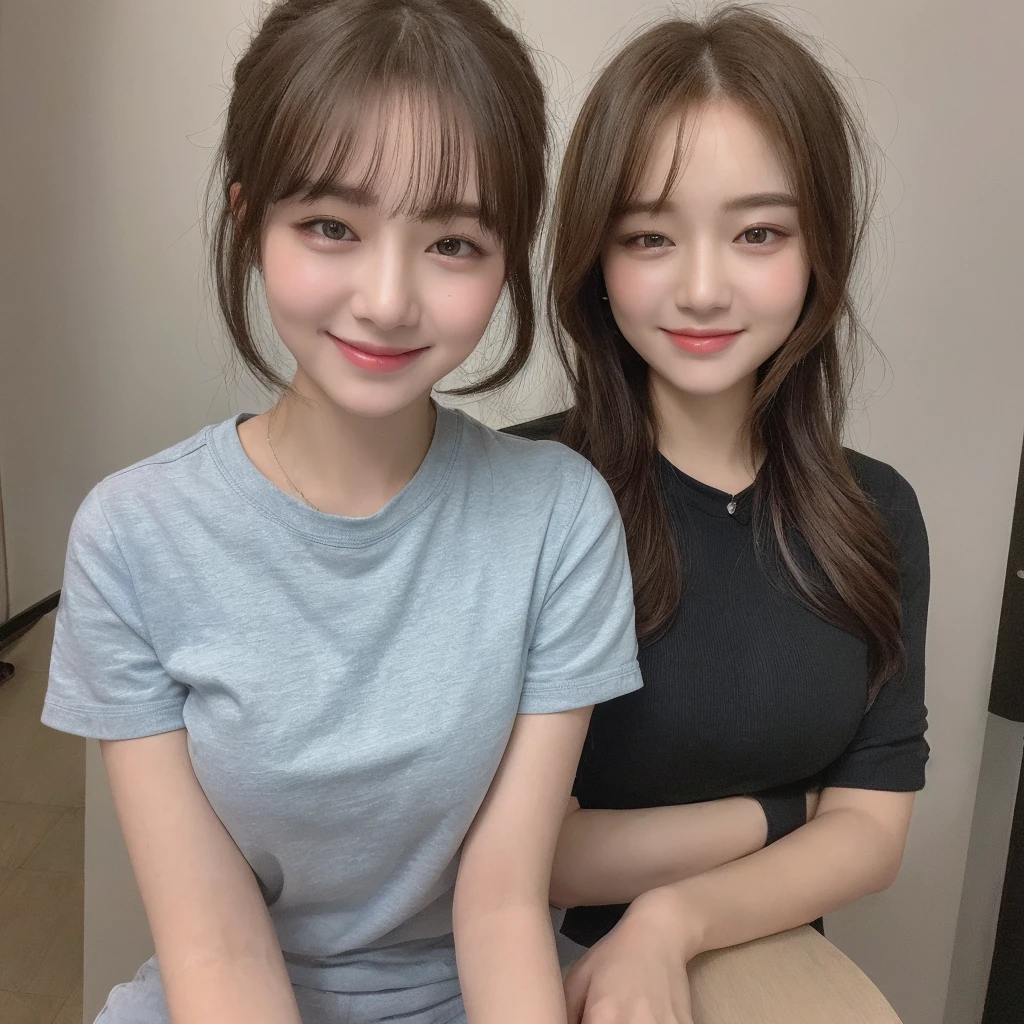 ((Best Quality, 8K, Masterpiece: 1.3)), 1girl, Superb Body, (Casual Hairstyle, ), Casual Clothes, Super Fine Face, Detailed Eyes, Smile, Home, Full Body Shot