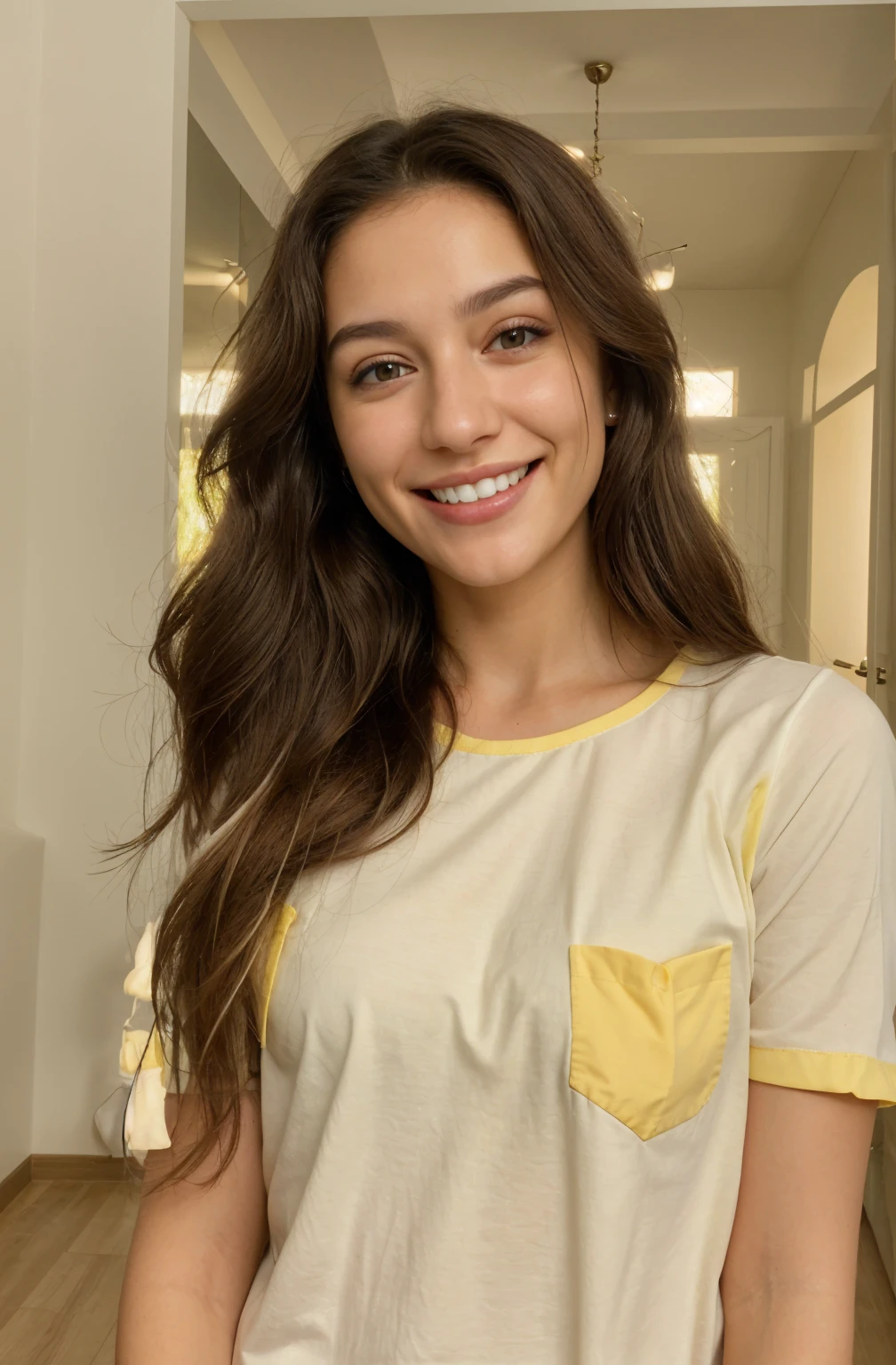 ultra realistic, white teethes