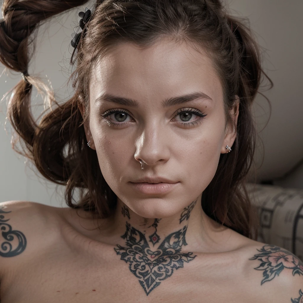 Best texture, high quality, ultra HD, 8K, british sexy black young girl tattoos big tits