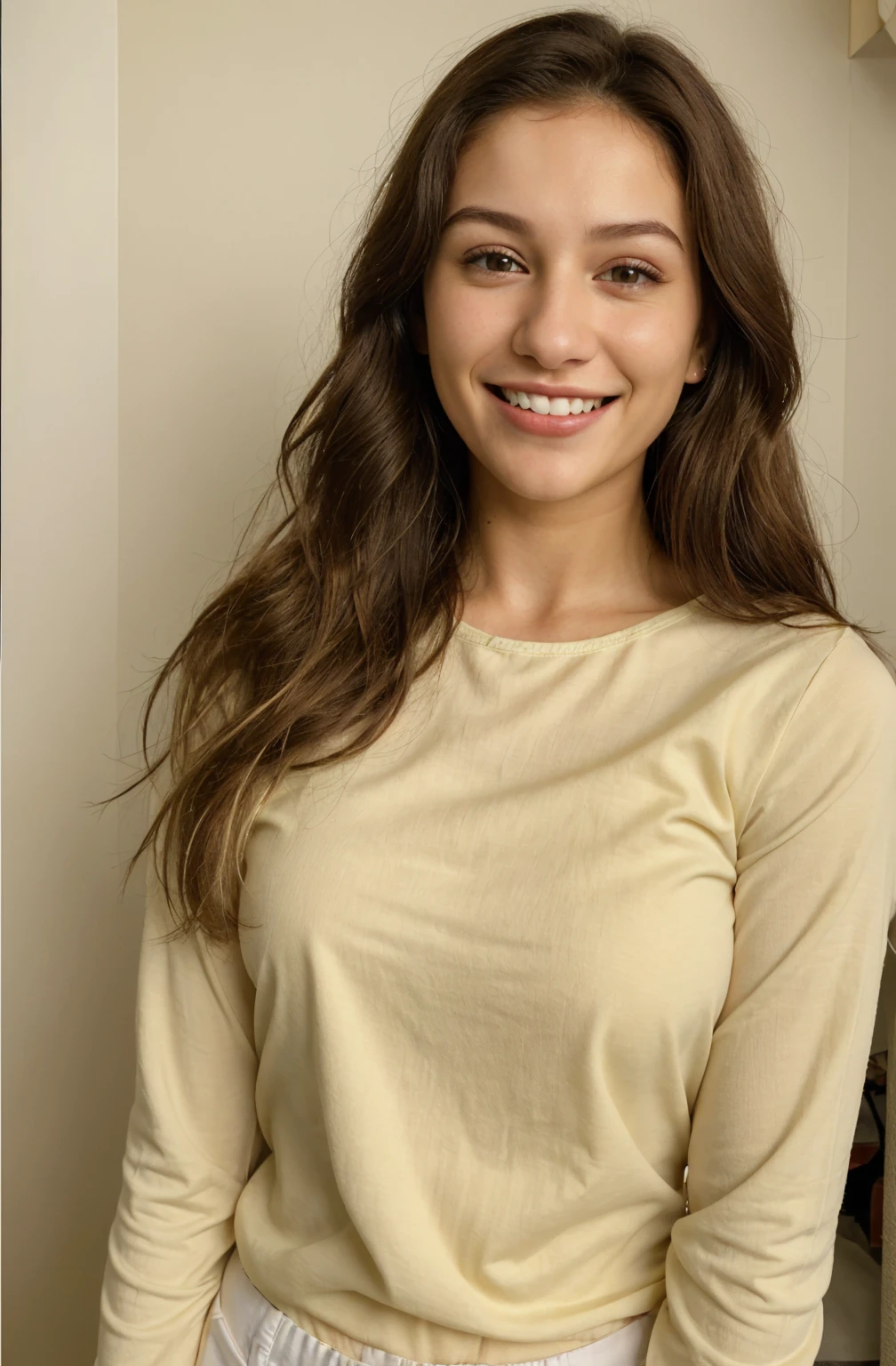 ultra realistic, nice white teethes