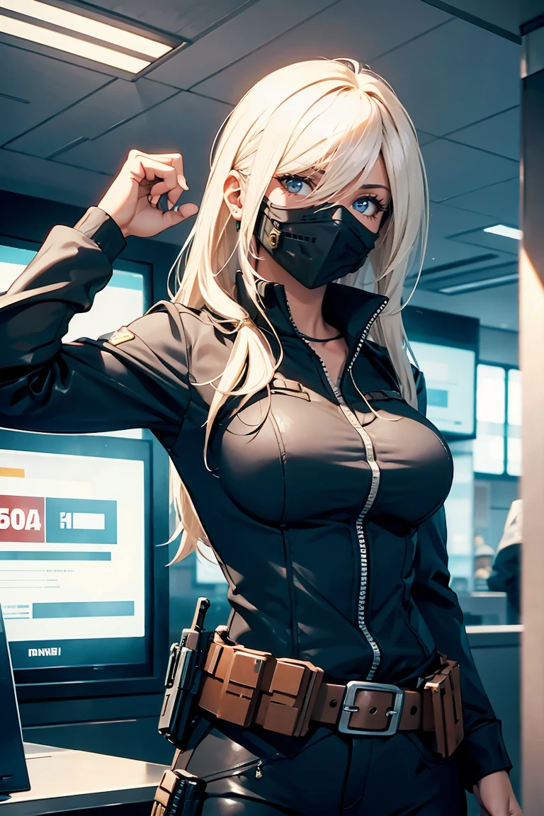 bounty hunter woman robs a bank