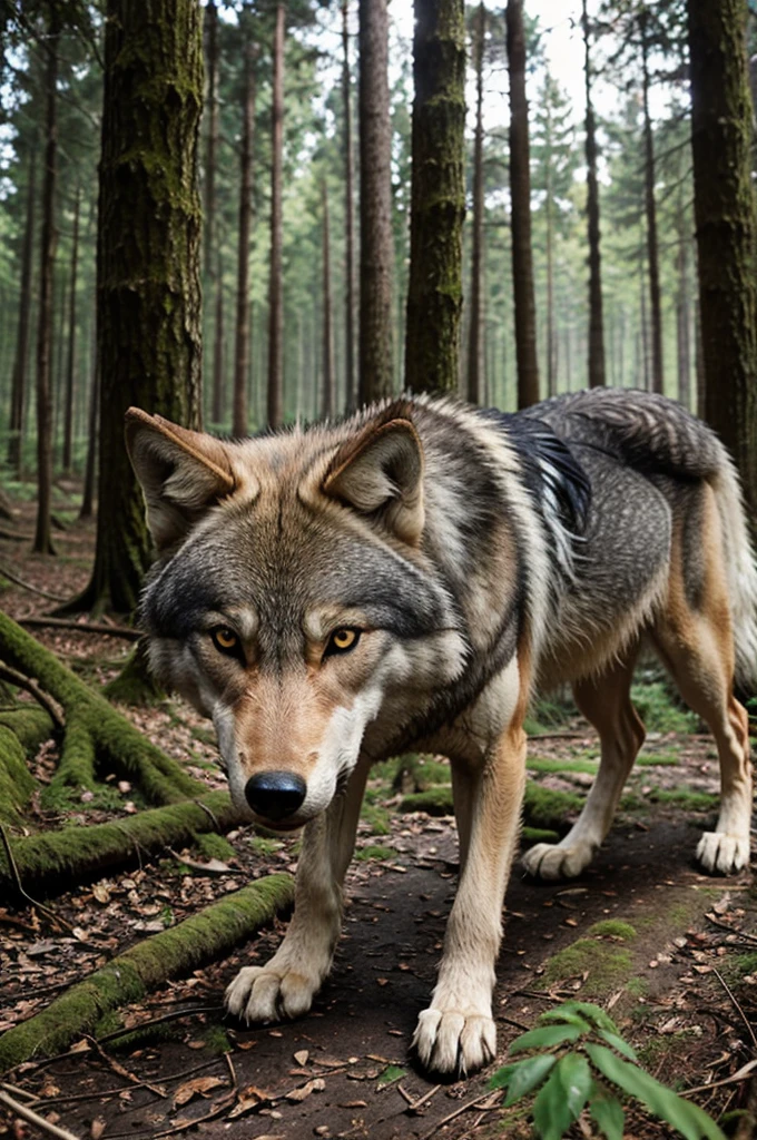 wolf in forest