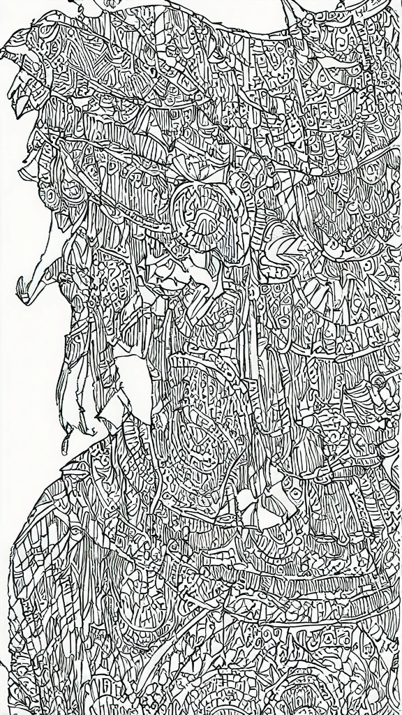 coloring adult page, Ancient Egypt, scenery ((cartoon style, accurate, thick lines, low details, blank and white, no shading,))