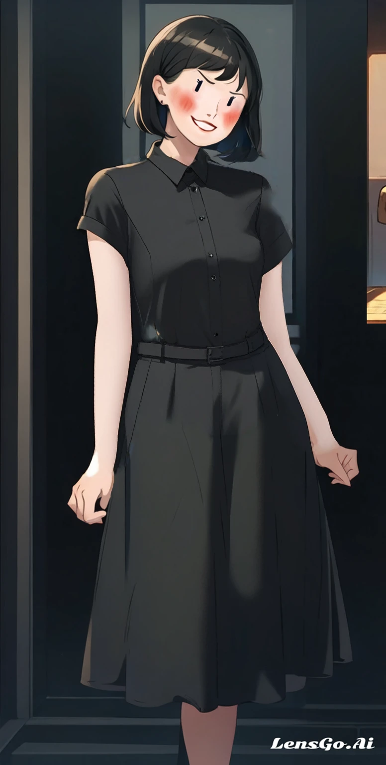 sleeve black shirt