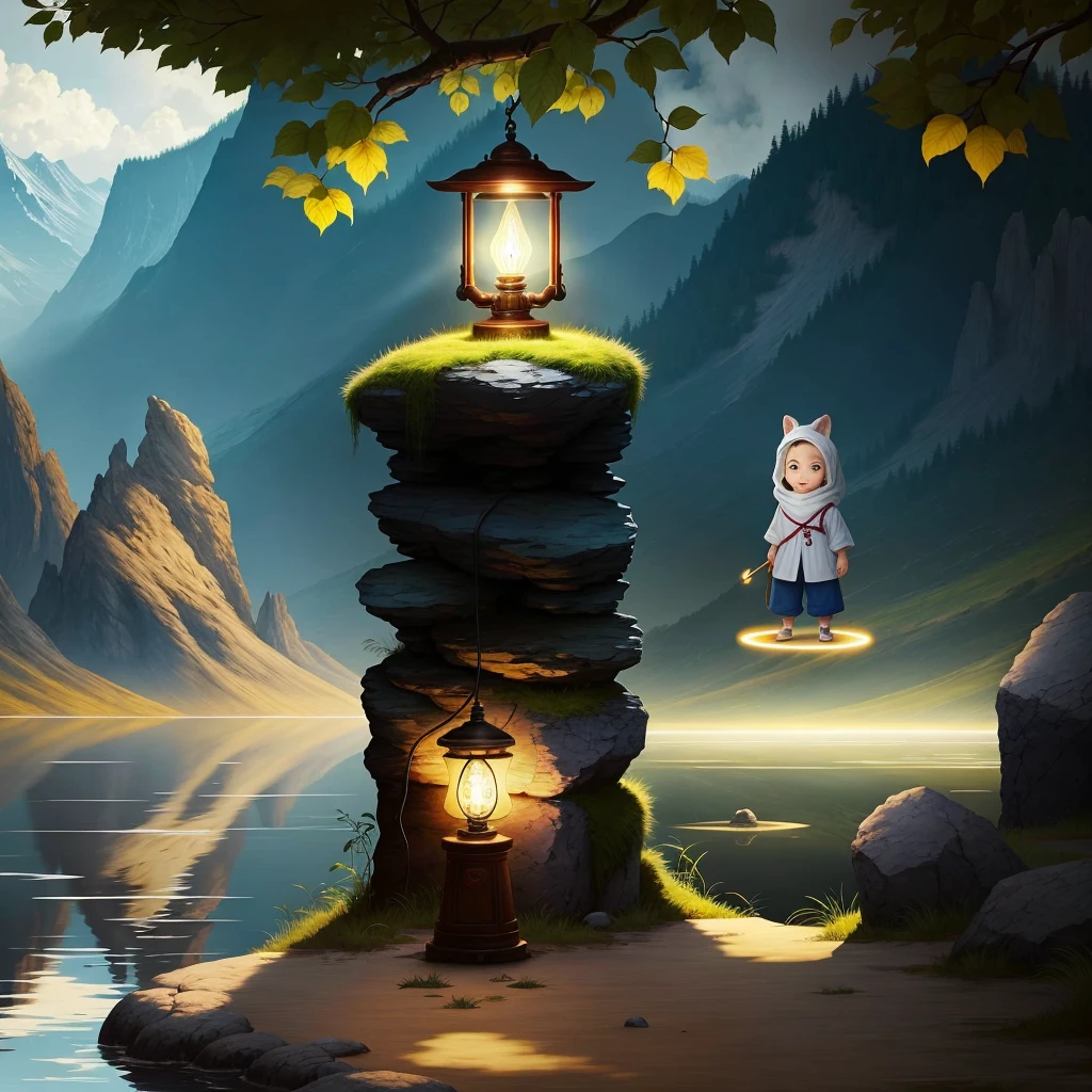 After a series of adventures and challenges,Little Light finally came to a mysterious place called "Light of Wisdom"。it's here,She learned,The real treasure is not a brighter light,But brave、Kindness and helpfulness。