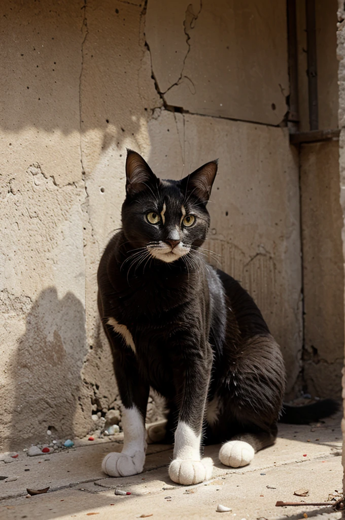 Palestinian cat crying