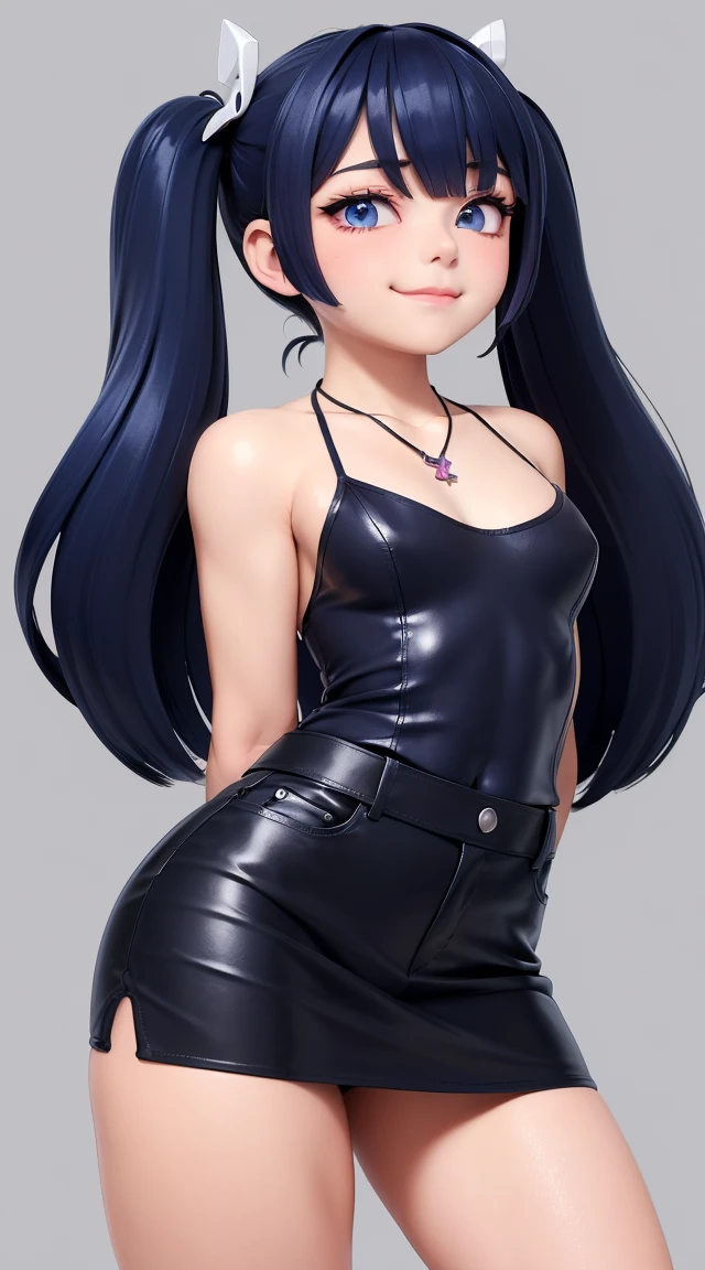 (((masterpiece))), HD 4k res image, no blur, Violet Parr, night, smile, pleasure face, satisfied, long black hair, hairband, slender Lolicon body, flat torso, nude body, h*ntai, nsfw, pussy, pussy juice, spread legs, bit her lip, shy