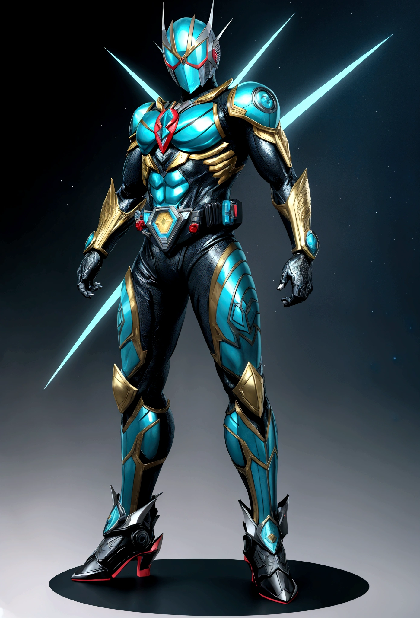 full body kamen rider zeus motif