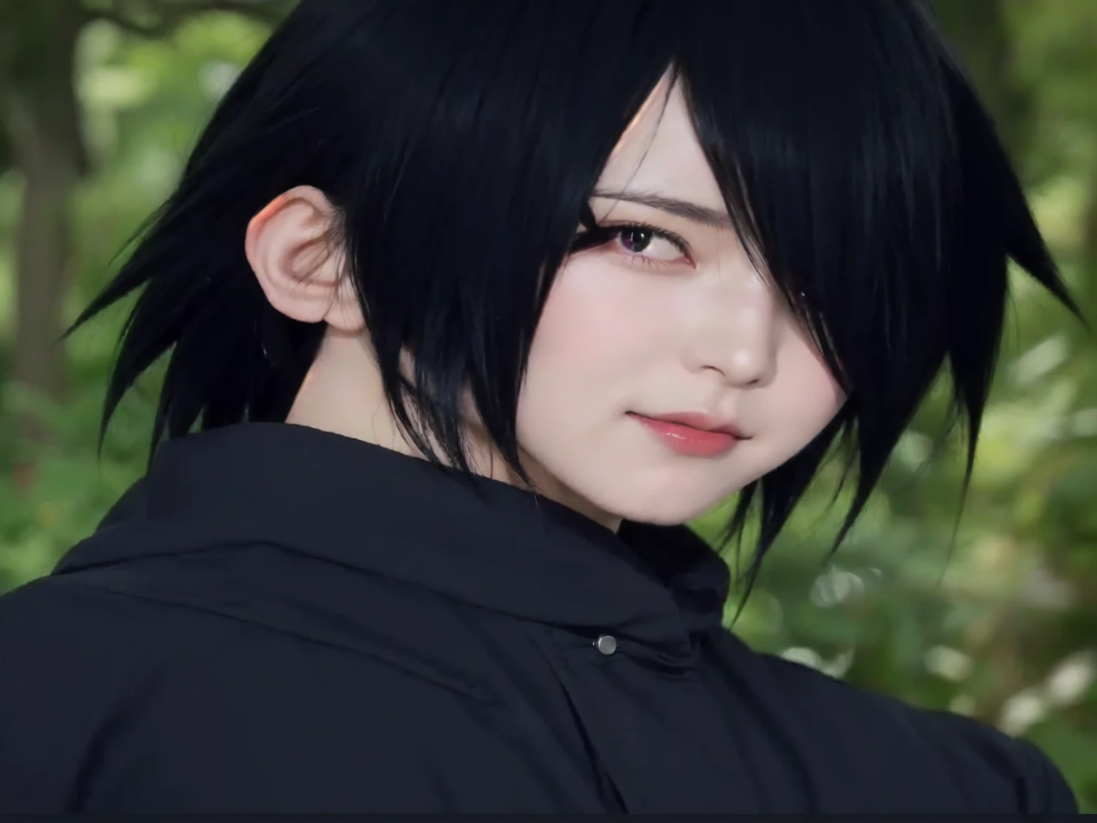 a close up of a person with black hair and a black jacket, itatchi uchiha, sasuke uchiha, itachi uchiha, itachi, okata kazuto, madara uchiha, anime style”, from naruto, as an anime character, he has dark grey hairs, tsukasa dokite, akatsuki akira