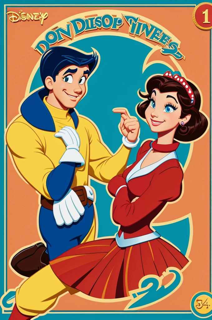 Illustration based on Disney cartoons