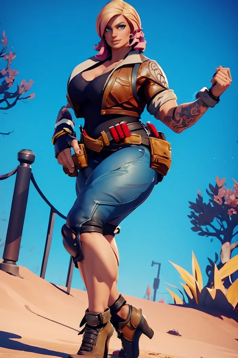 big muscle woman penny fortnite legs