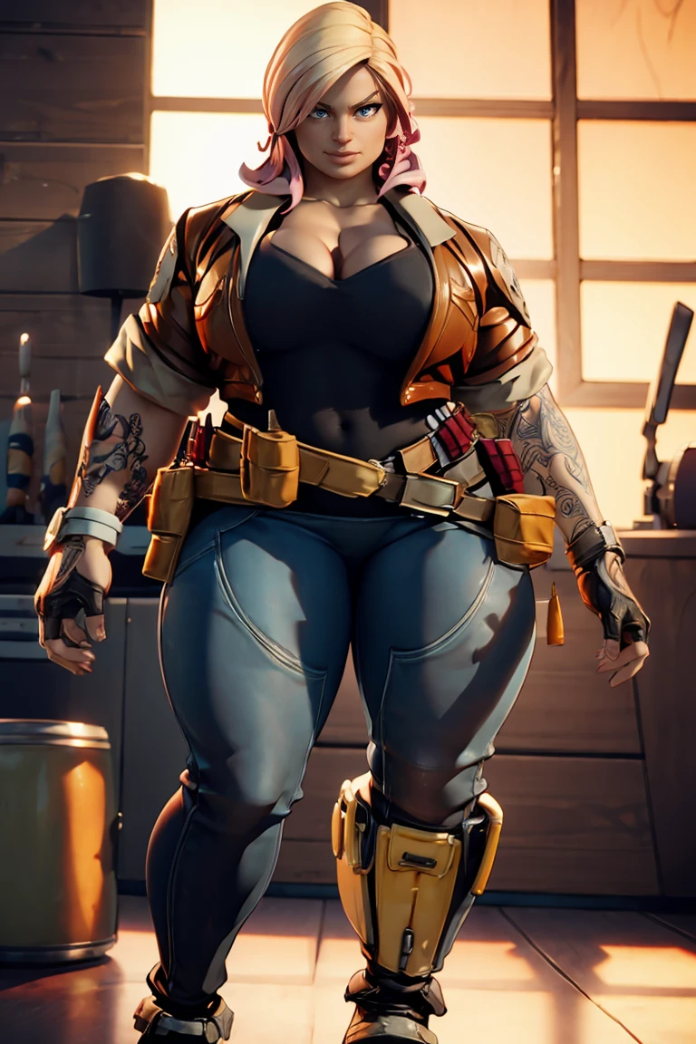 big muscle woman penny angry