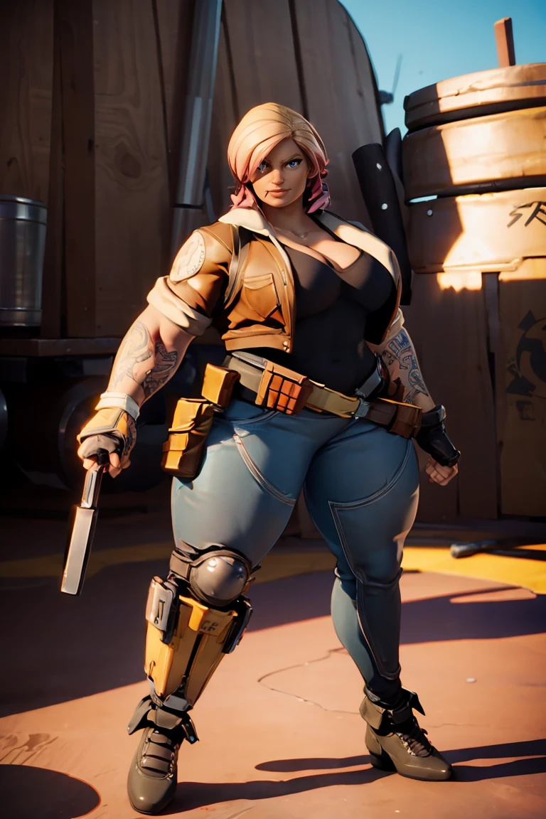 big muscle woman penny angry