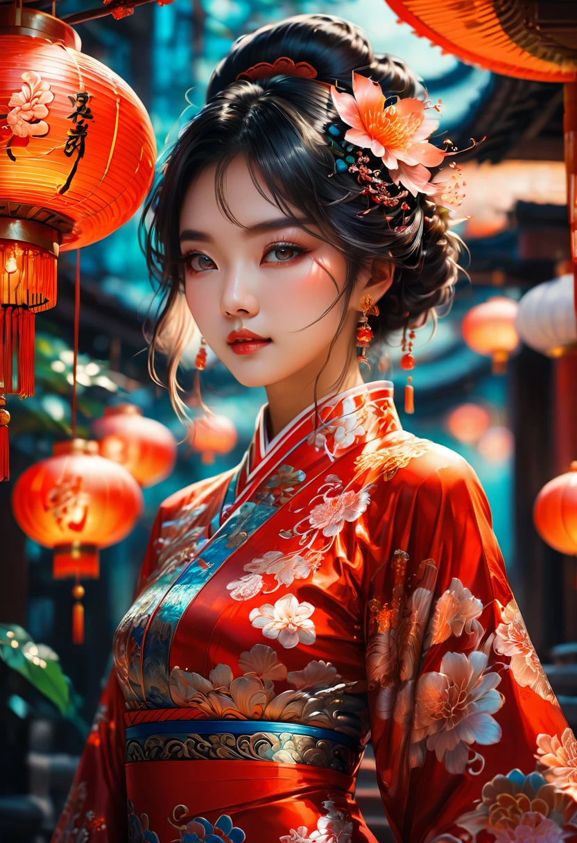 Cheongsam, by Ross_Tran, RAW photo, 35mm photograph, bokeh, best quality, masterpiece, very aesthetic, perfect composition, intricate details, ultra-detailed