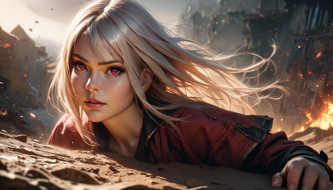 Curvy angry woman with long hair, plaid skirt, black boots, bottom view, underwear visible, trampling on dirty ground, (Best quality,4K,8 k,A high resolution,masterpiece:1.2),ultra detailed,(realistic,photorealistic,photo-realistic:1.37),detailed face,beautiful detailed eyes,beautiful detailed lips,extremely detailed eyes and face,Long eyelashes,gloomy gloomy lighting,Cinematic,dramatic lighting,chiaroscuro,sandy,rough aesthetics,(Determined eyes),(loose hair),(dynamic pose),(sharp focus),(bright colors),(Magic effects),(heroic),(epics),(emotional),(breathtaking),(main part:1.2) whole body.), (Anime Style), (Super Detailed), (brutal), (uhd, HDR), (8K), (High Resolution: 1.2), (Complex and Beautiful: 1.2), (Dramatic Lighting: 1.2) , (staring at the viewer), lora:add_detail:1, female necromancer, flowing white hair, detailed red eyes, skelet, Tomohiko Ito style