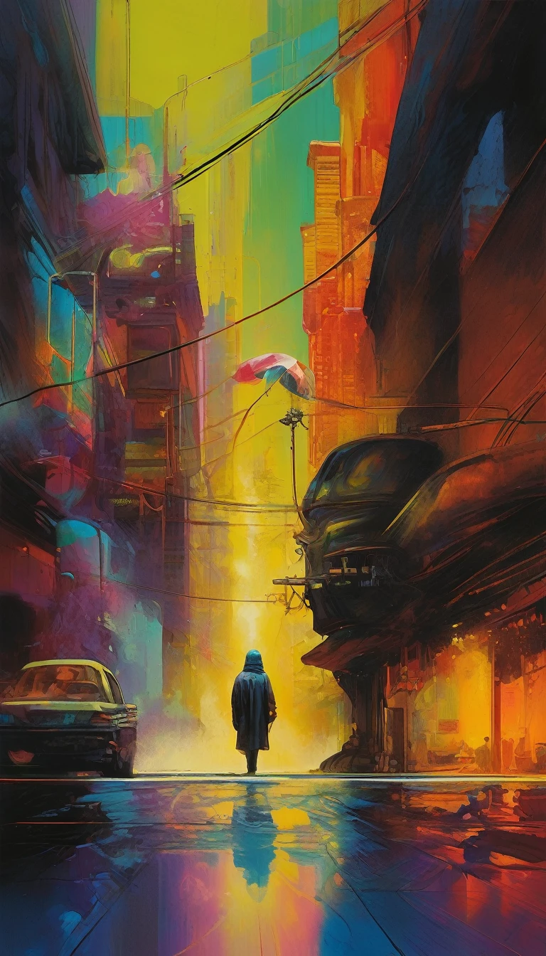 a highly detailed and intricate oil painting depicting an imaginative and surreal interpretation of the world, inspired by the distinctive artistic style of Bill Sienkiewicz, with vivid and striking colors, masterfully rendered textures and patterns, a sense of depth and dreamlike atmosphere, (best quality,4k,8k,highres,masterpiece:1.2),ultra-detailed,(realistic,photorealistic,photo-realistic:1.37),vibrant colors,dramatic lighting,surreal,psychedelic,abstract,organic shapes,complex compositions,chiaroscuro,Bill Sienkiewicz,oil painting