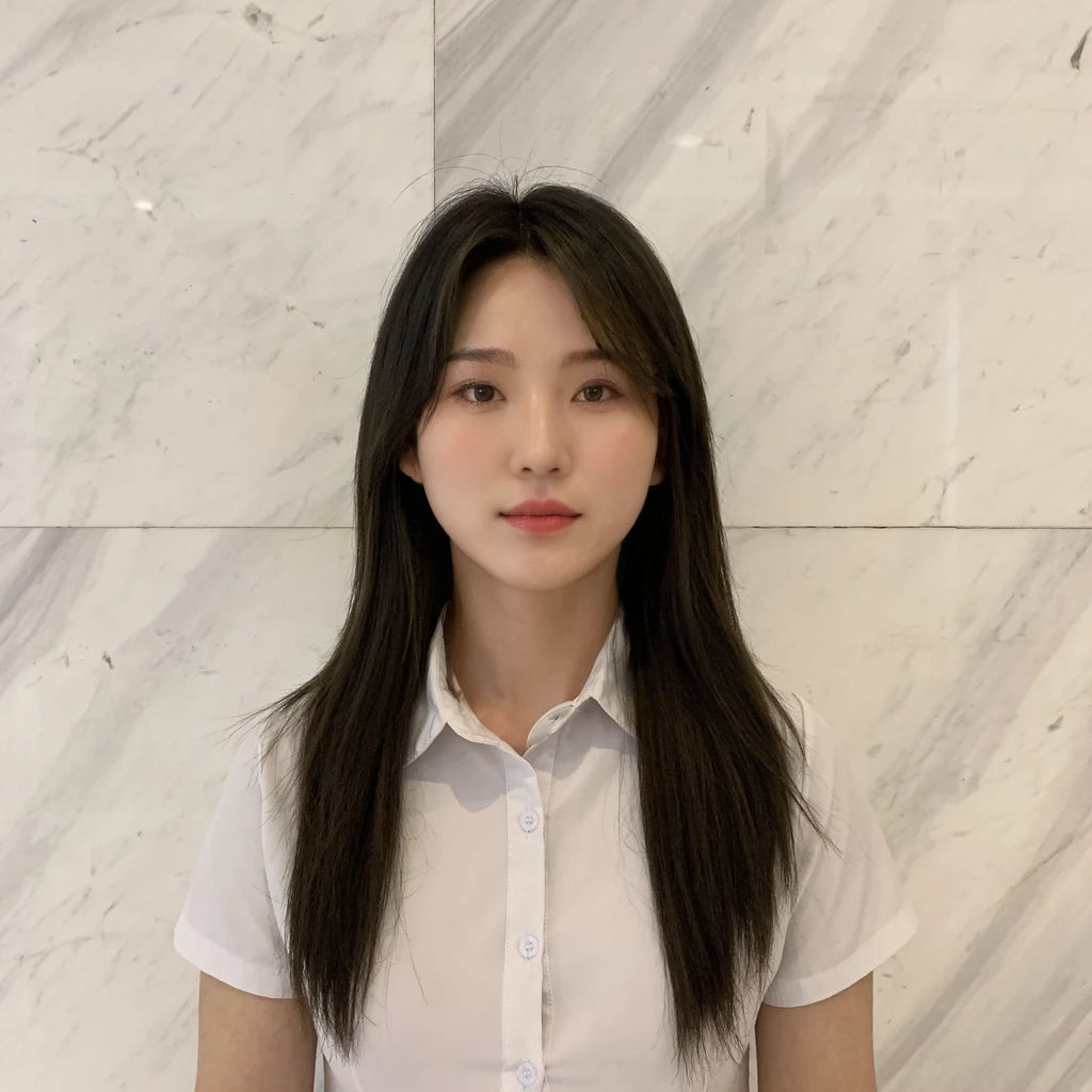 Best Quality, 8k, Masterpiece, (Portrait: 1.3), (photo realistic:1.4), (hyper realistic:1.4), Sharp Focus, looking at viewer, (smoother lighting:1.1), (increase cinematic lighting quality:0.9), realistic lighting, backlighting, light on face, ray trace, (brightening light:1.2), (Increase quality:1.4), sharp detail, (best quality real texture skin:1.4), finely detailed eyes, black_eyes, finely detailed face, 25 year old Korean woman
