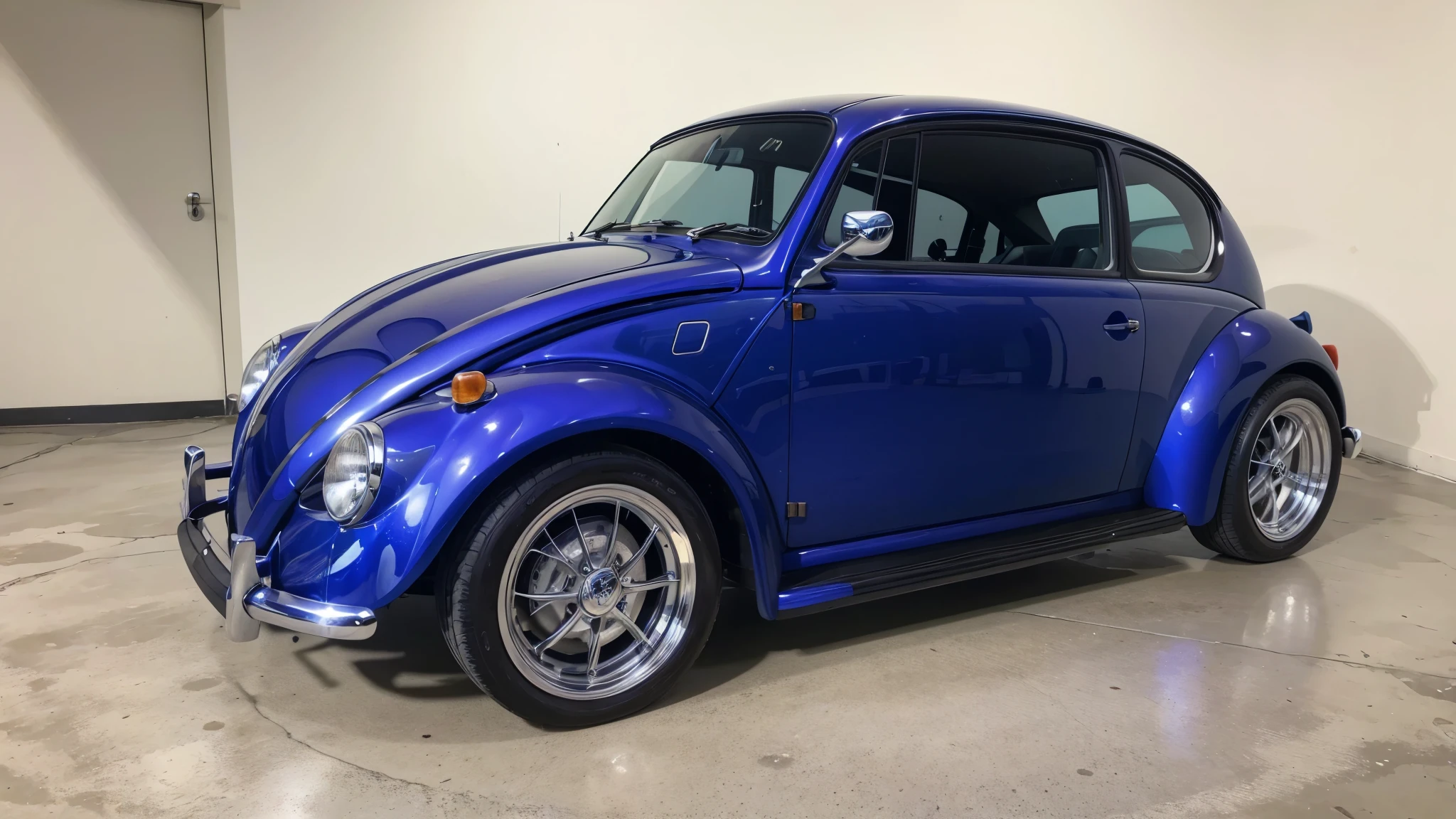 Vw beatle blue,
