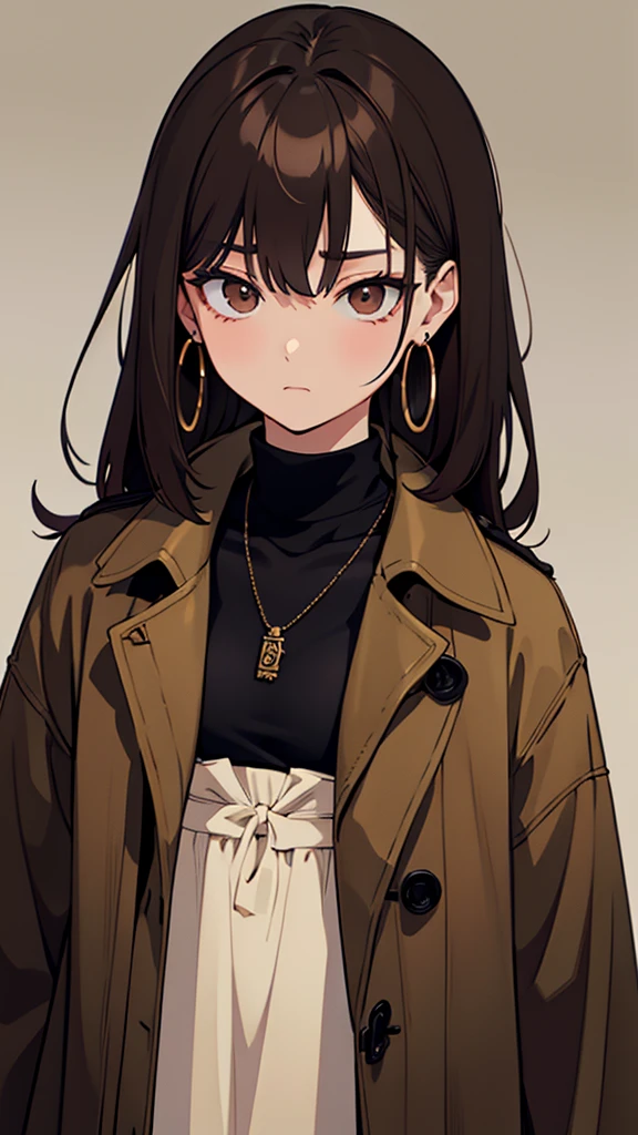 Girl with brown curly hair wearing black sweatshirt