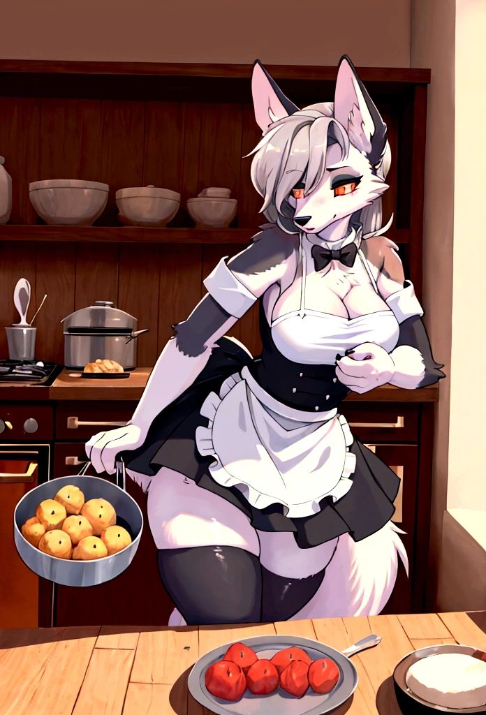 por zackary911,zackary911, wolves, anthropo, giant maid in the kitchen, for him