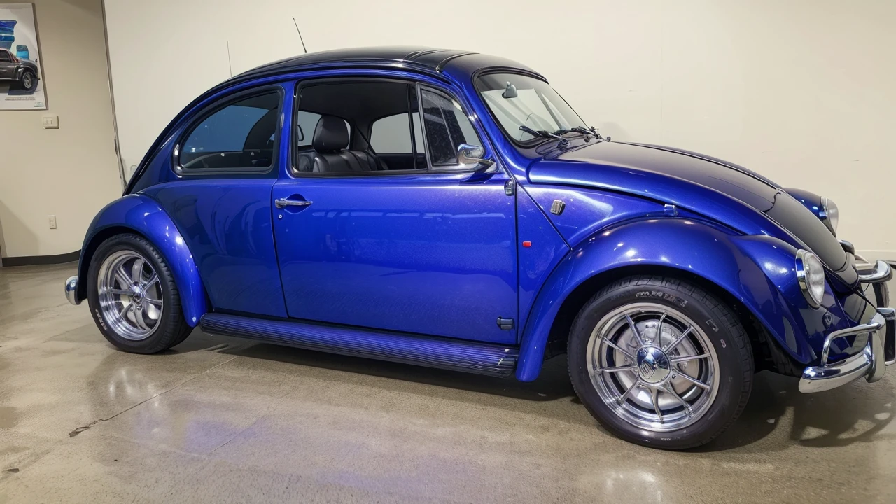 Vw beatle, BLUE
