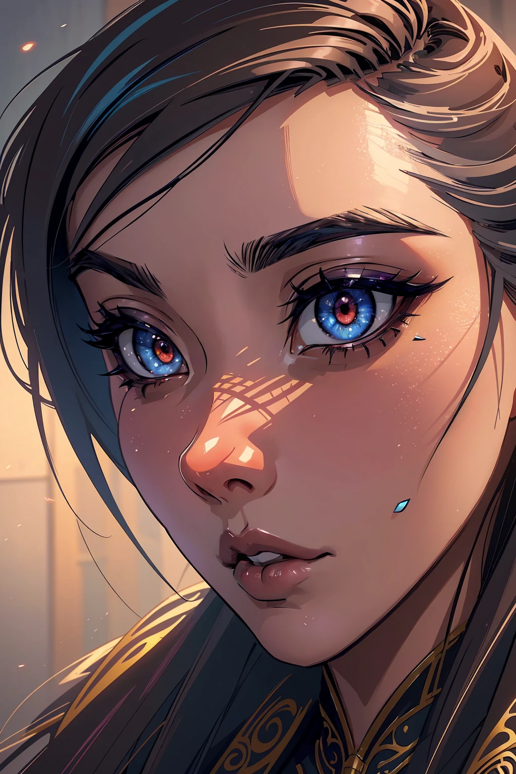 a young anime guy, extremely detailed face and eyes, beautiful detailed lips, longeyelashes, expressive and emotive, detailed facial features, high quality, intricate details, cinematic lighting, vibrant colors, digital art, concept art style, photorealistic, 8k, best quality, masterpiece
