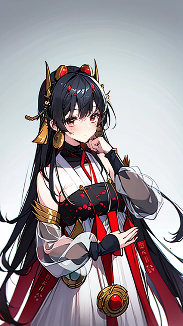 1girl,cute, Japanese dress,long gray hair,lucia pgr.
