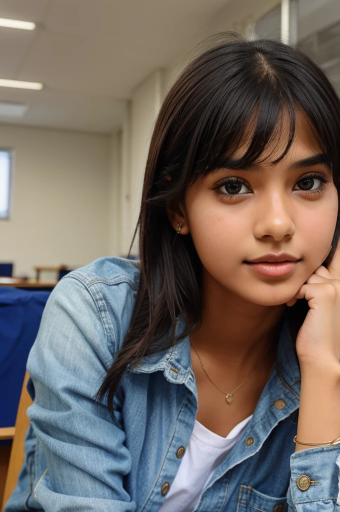 Girl with english accent and student and should be indian