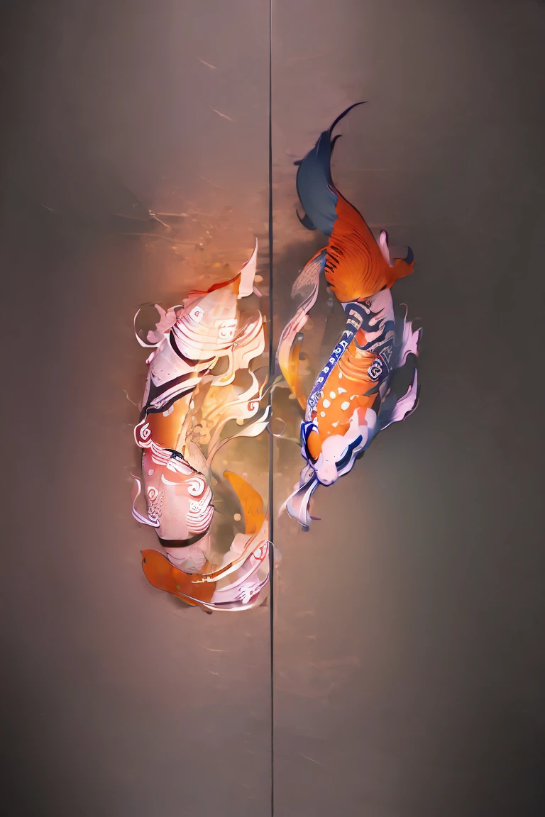 (((tattoo design:1.5))), Tattoo design, Japanese Traditional tattoo design, 2 Japanese koi fish swimming upstream with water splash effect, (Unity 16K Wallpaper, masterpiece, Best Quality, high quality, Ultra-detailed, extremely details CG, Caustics, Cinematic lighting, Detailed, Ultra High Resolution, Photography, high resolution), half sleeve tattoo, Japanese koi fish