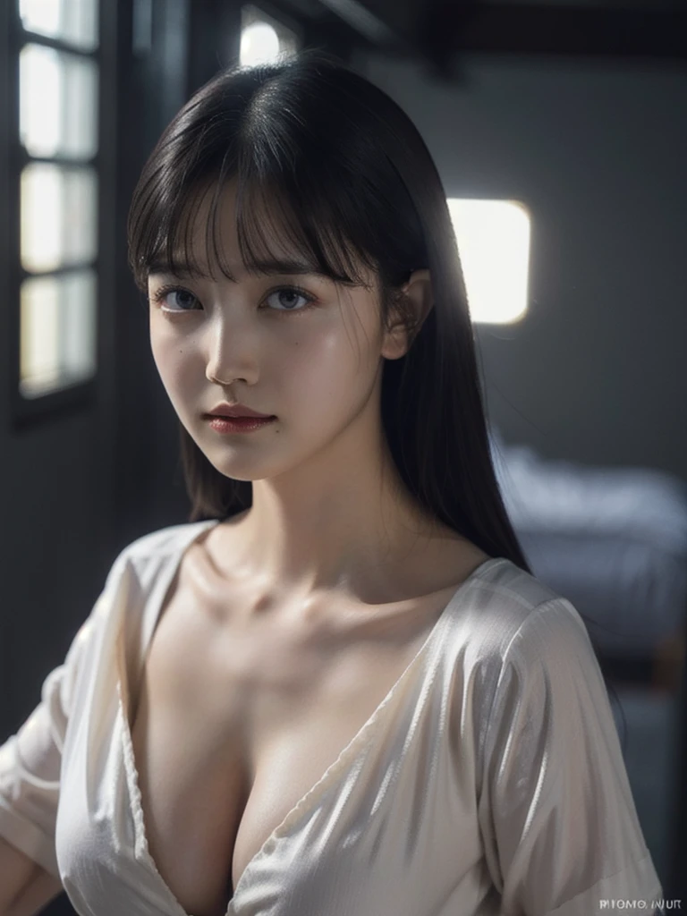 1girl, woman, masterpiece, best quality, highest quality, cinematic lighting, (volumetric lighting), extremely detailed CG unity 8k wallpaper, focused, 8k wallpaper, extremely detailed, ultra realistic, photorealistic, sharp focus, absurdres, (HDR:1.2), (high contrast), photograph, detailed and intricate, instagram, portrait, highly detailed, digital painting, artstation, concept art, smooth, sharp focus, illustration, cinematic lighting, (whole body:1.2), (big breast:1.3), weat body, sweating