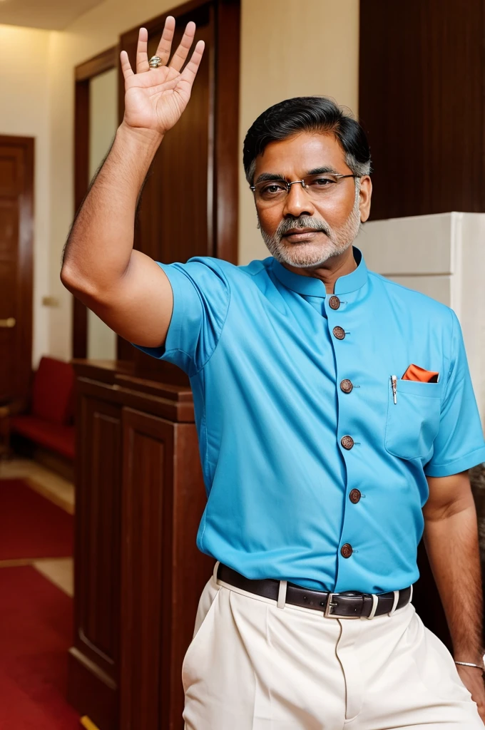 Indian politician men poses