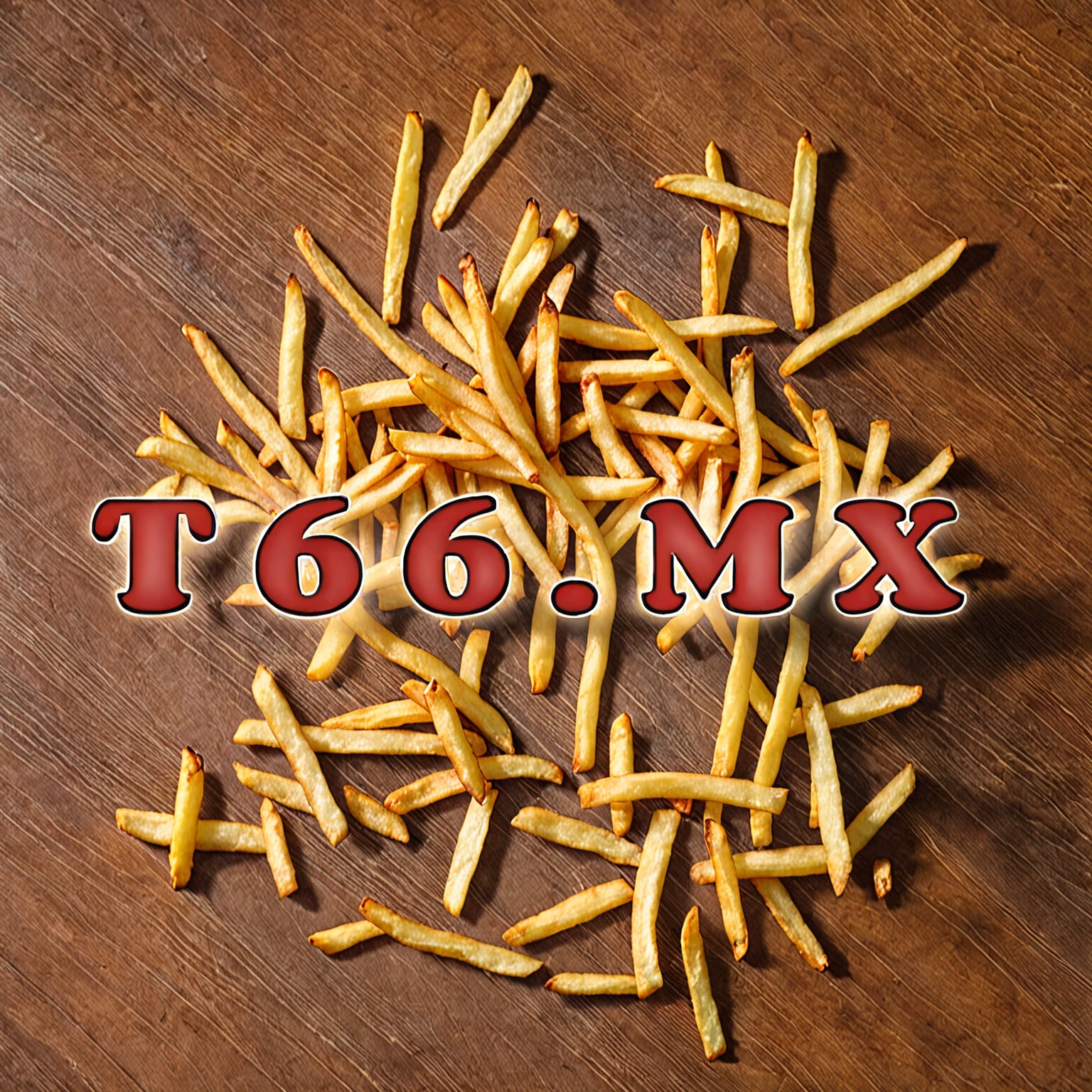 top-dowon view of a plate of freshly fried french fries, on a table